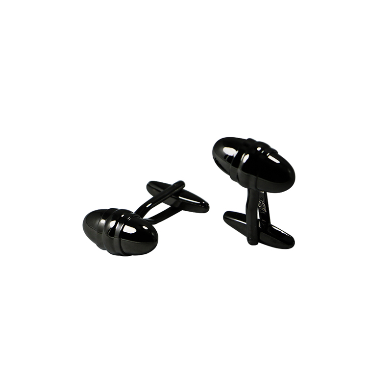 Sort Gunmetal Bullet Custom Cuff Links