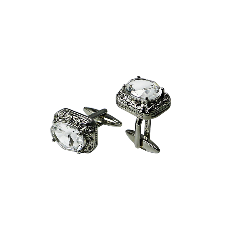 Crystal Rentangle Vintage Halo manchetknapper